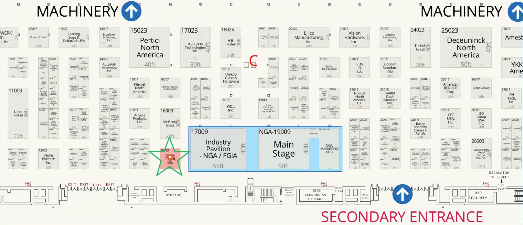 GlassBuild map